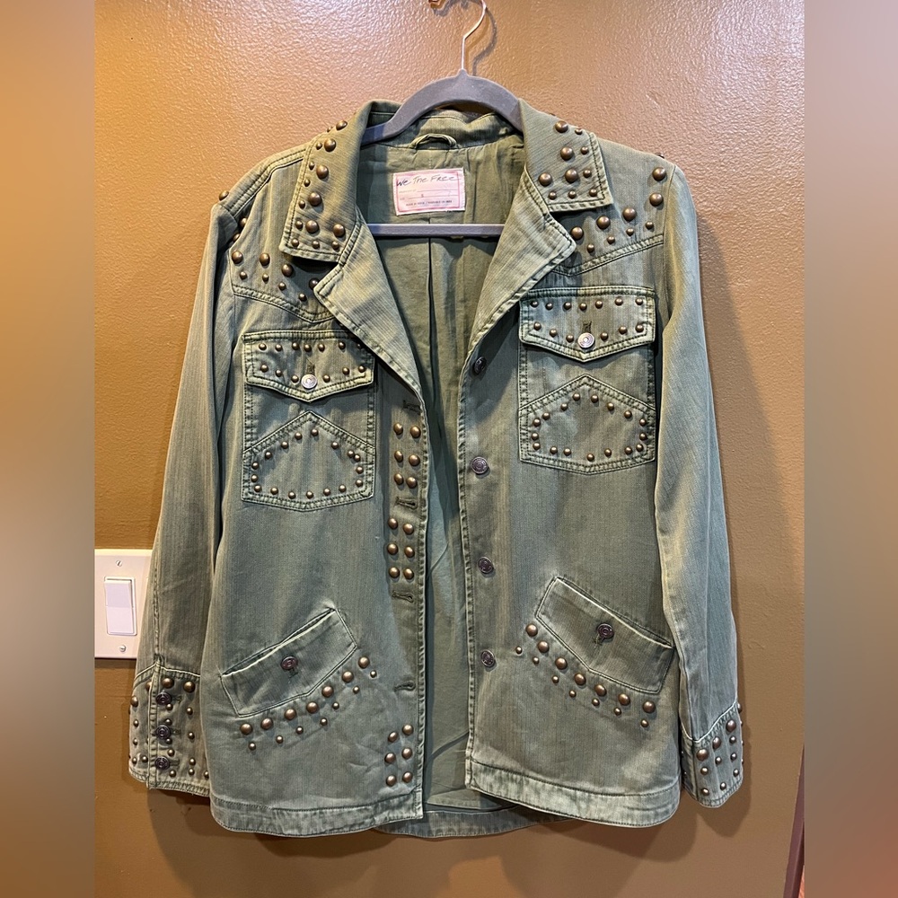 We The Free Rock And Stud Shirt Jacket NWOT.  Size S
